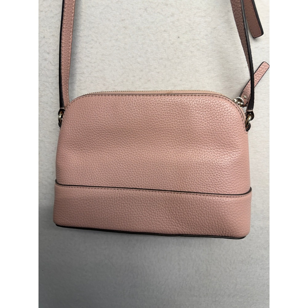 Kate Spade New York Pink Pebbled Leather Dome Crossbody Bag - Picture 2 of 7